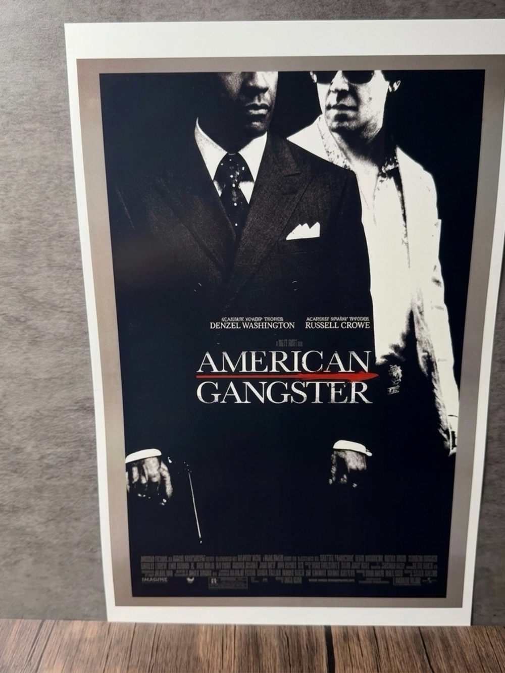 American Gangster movie poster print 11x17”